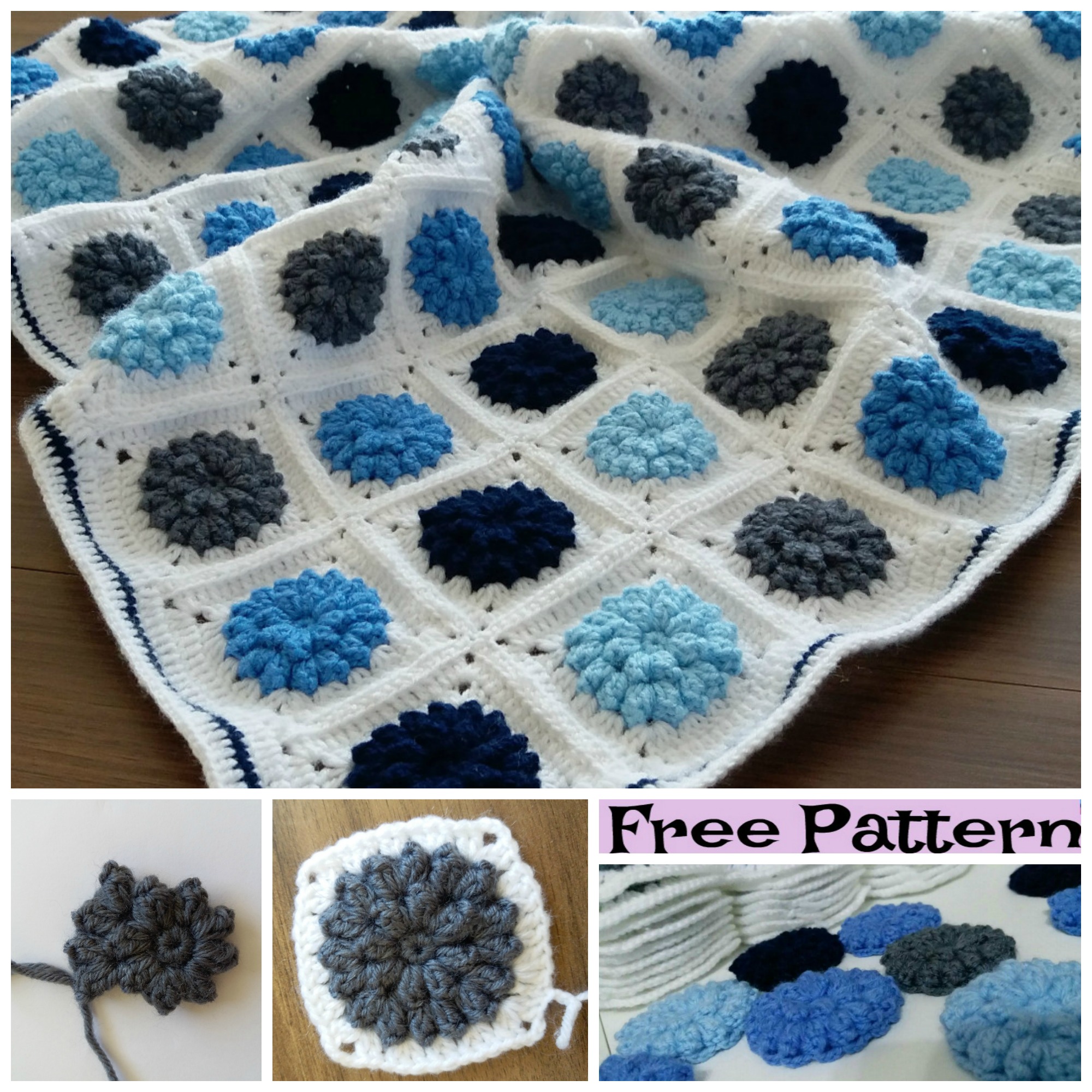 6 Cozy Crochet Baby Blanket Free Patterns - DIY 4 EVER