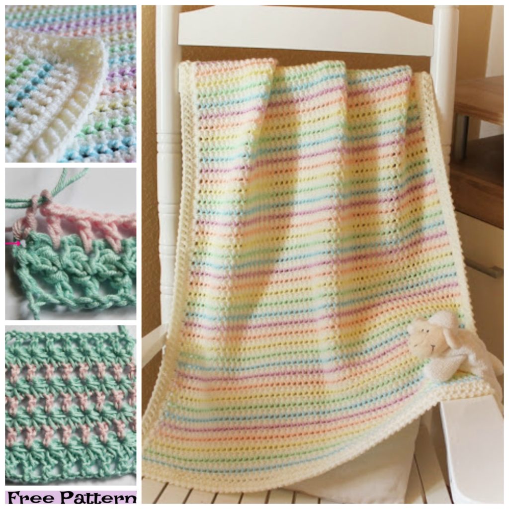 diy4ever-6 Cozy Crochet Baby Blanket Free Patterns