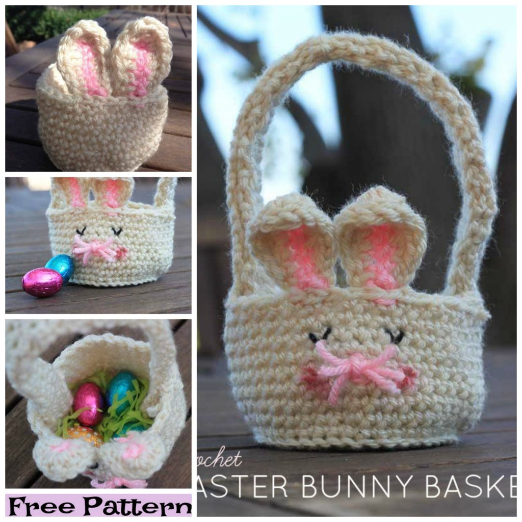 diy4ever-8 Crochet Easter Egg baskets- Free Patterns