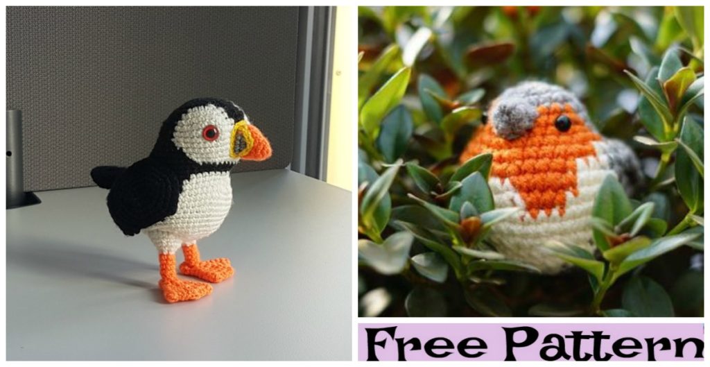 diy4ever-Adorable Crochet Bird Amigurumi - Free Patterns