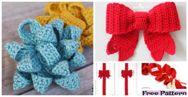 Pretty Crochet Gift Bow Free Patterns