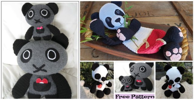 Cute Crochet Pandas –  Free Patterns