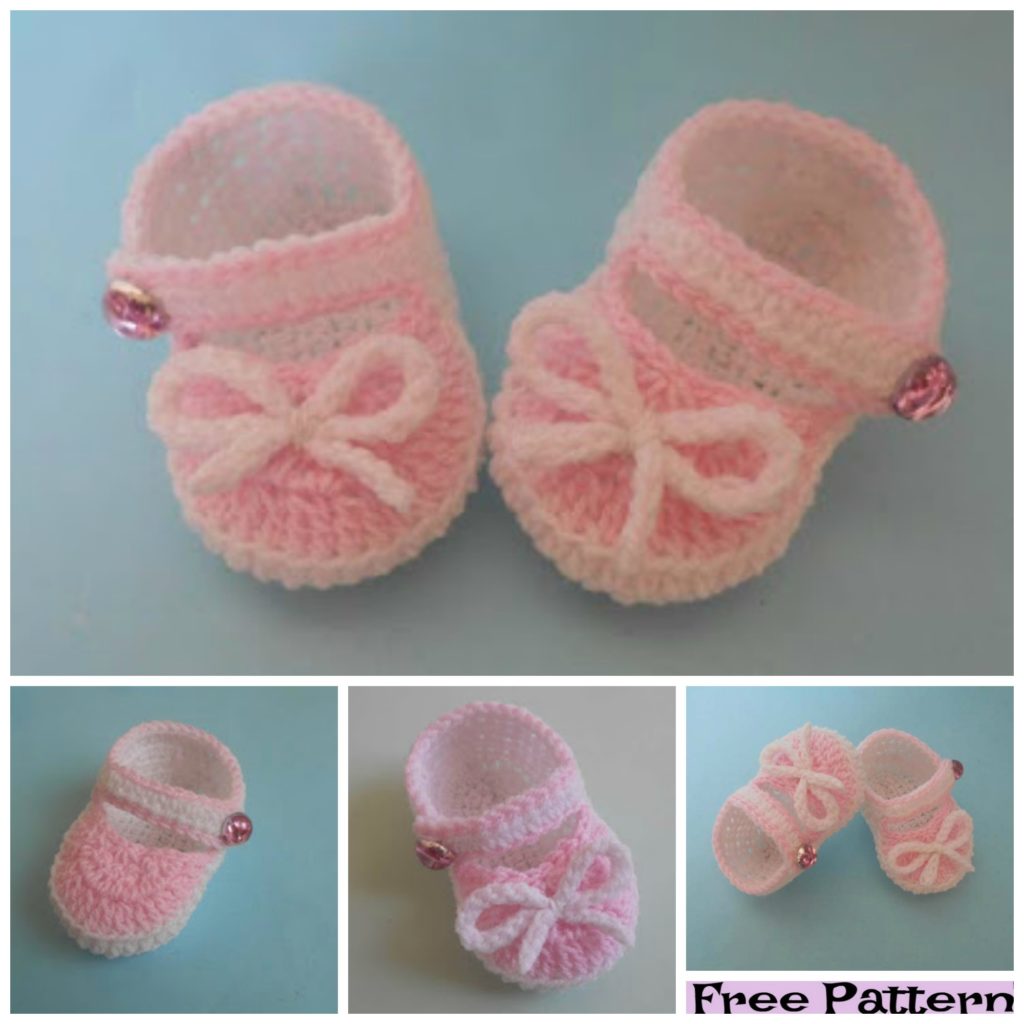 diy4ever-10 Cutest Crocheted Baby Booties - Free Patterns