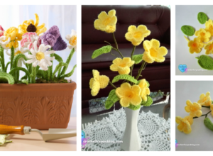 Crochet 3D Flower Bouquet – Free Patterns