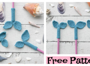 Crochet Mermaid Tail Pencil Topper – Free Pattern