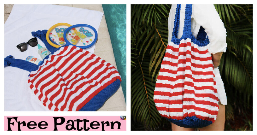 http://www.ravelry.com/patterns/library/4th-of-july-beach-ball-bag