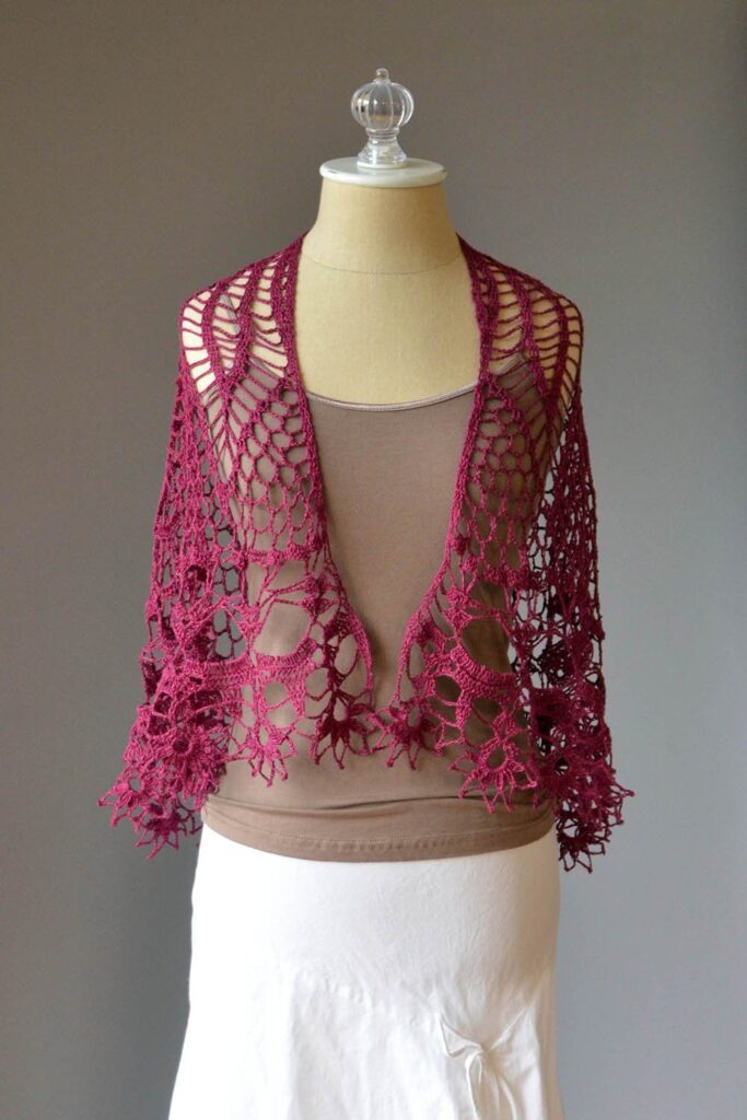 Pretty Crochet Lace Shawl - Free Pattern