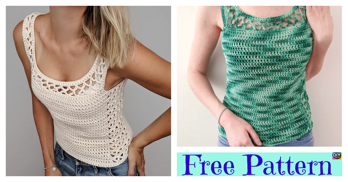 Crochet Lace Summer Top - Free Pattern - DIY 4 EVER