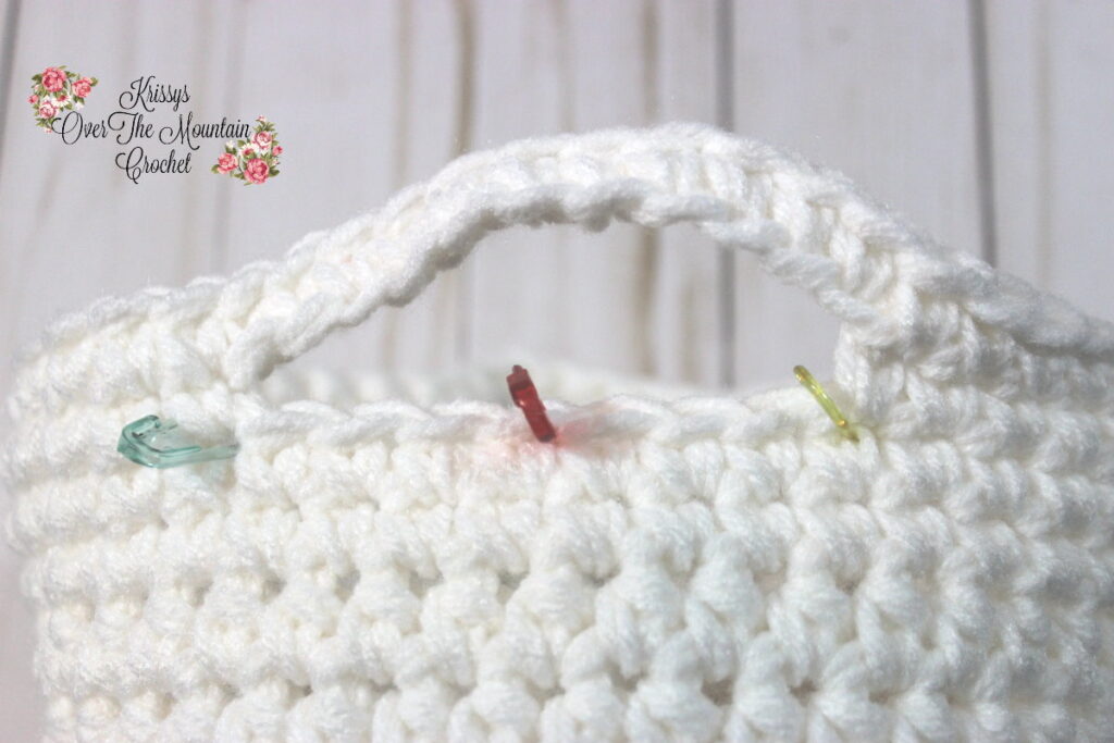 Crochet Small Basket With Handles - Free Pattern
