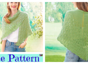 Pretty Lace Knit Shawl Free Pattern