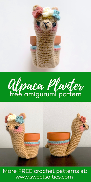Adorable Crochet Animal Planter - Free Patterns