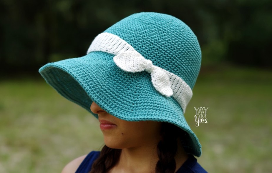 Crochet Brimmed Summer Hat - Free Patterns