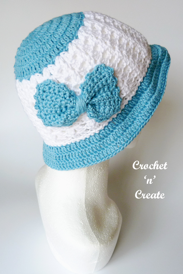 Crochet Brimmed Summer Hat - Free Patterns