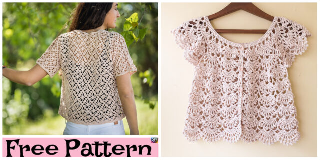 Crochet Summer Lace Cardigan – Free Patterns