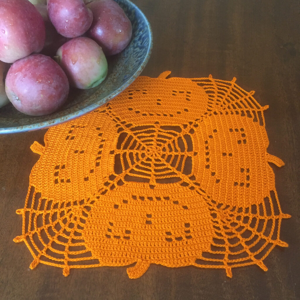 Cute Crochet Halloween Doily - Free Patterns