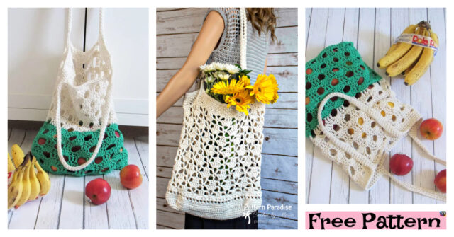 Easy Crochet Market Bag – Free Patterns
