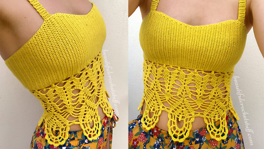 Pretty Crochet Boho Tank Top - Free Patterns