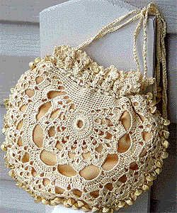 Pretty Crochet Wedding Bag - Free Patterns