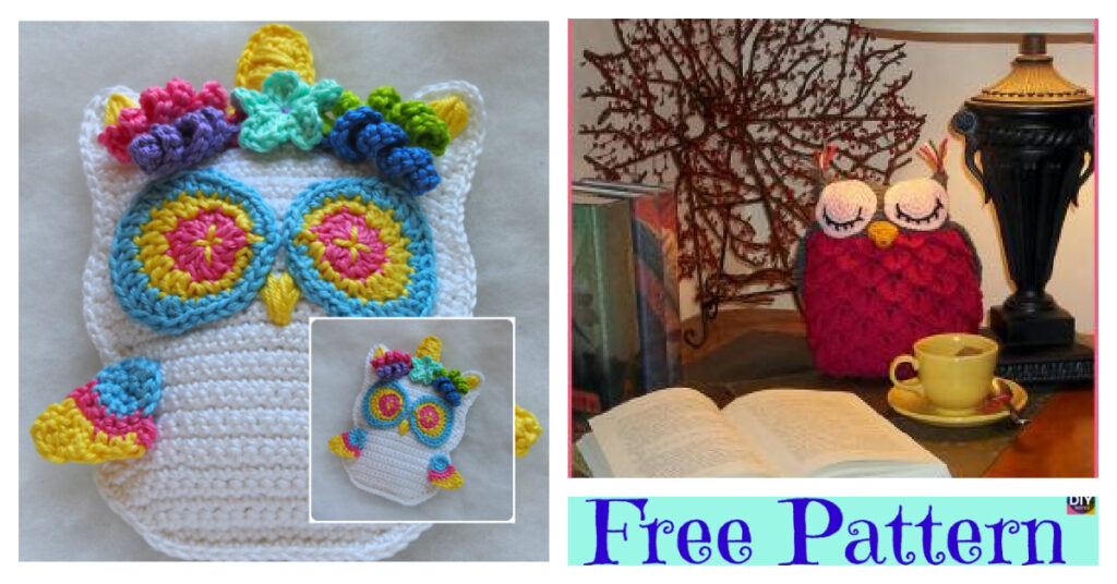 Adorable Crochet Unicorn Owl - Free Patterns