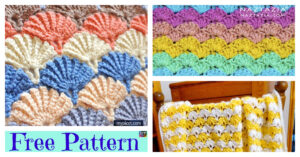 Crochet Shell Stitch Blanket - Free Patterns