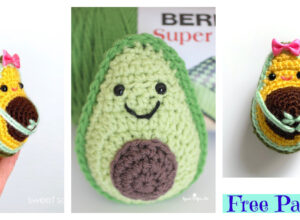 Cute Crochet Avocado Softie – Free Patterns