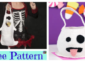 Cute Crochet Halloween Ghost Bag – Free Patterns