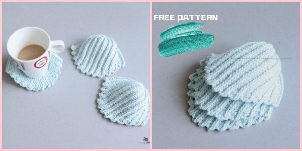 FREE Crochet Sea Shell Coaster Pattern
