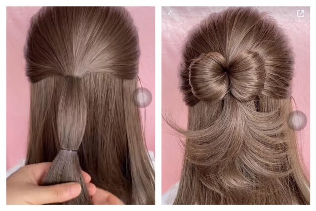 DIY Butterfly Bow Hairstyle in 2 Minutes