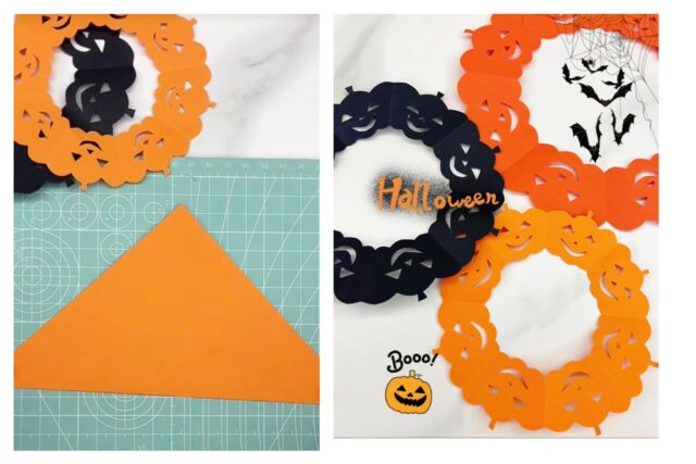 DIY Halloween Pumpkin Paper Cutting Tutorial
